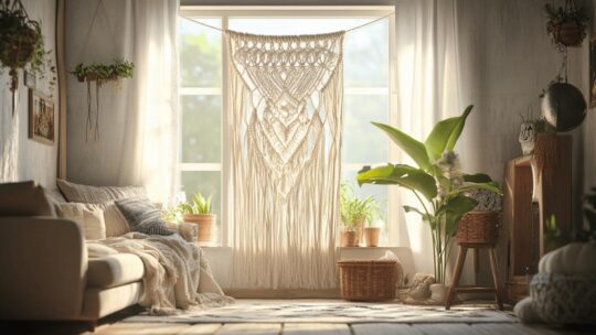 Le rideau corde macramé sur mesure : Guide complet pour un style bohème unique